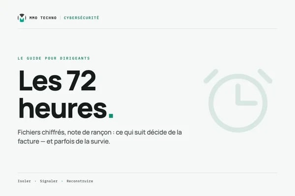 Rançongiciel : les premières 72 heures