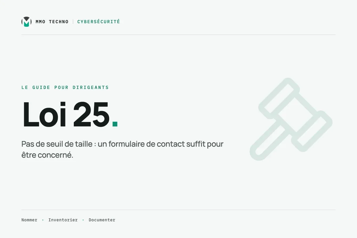 Loi 25 : le guide pratique pour dirigeants de PME
